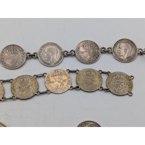 16 - British half silver coinage pre 1947 to include half crowns, two shillings, six pence coins and  coi... 