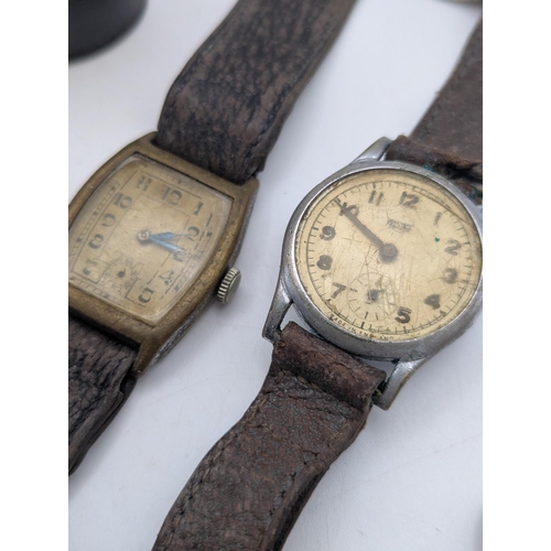 7 - A mixed group to include a white metal watch chain, with ball dog clasp and a silver T-bar, together... 
