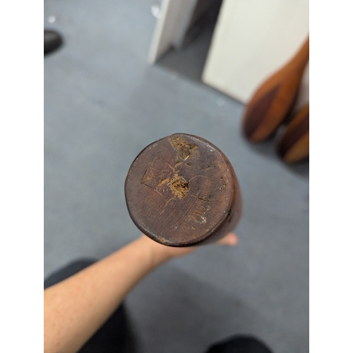 2 - Three turned wooden Indian exercise clubs Location: LWM
If there is no condition report shown, pleas... 