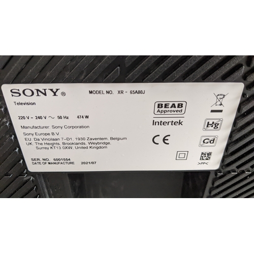 22 - A Sony 65 inch TV with wall bracket
Location: BB
If there is no condition report shown, please reque... 