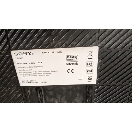 24 - A Sony 55 inch TV with wall bracket (no power cable)
Location: BB
If there is no condition report sh... 