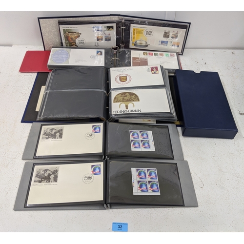 32 - First Day Covers to include examples from Jersey, subjects on historical artifacts and other example... 