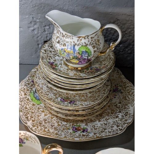 46 - A Garden House bone china 21-piece Crinoline Lady part tea set Location: 3-1
If there is no conditio... 