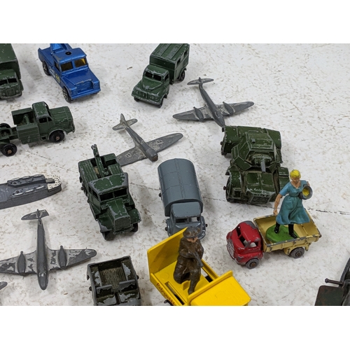 57 - Diecast model vehicles to include Dinky farm and military vehicles, Corgi and others 
Location: GM
I... 