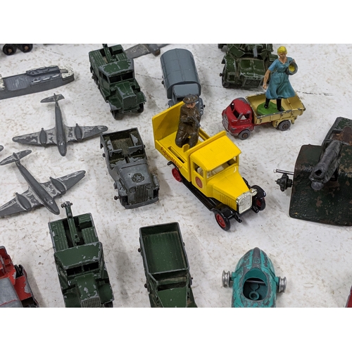 57 - Diecast model vehicles to include Dinky farm and military vehicles, Corgi and others 
Location: GM
I... 