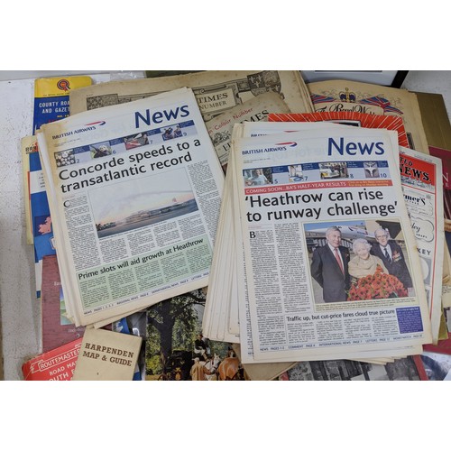 50 - Printed ephemera to include photographs of vehicles, commemorative book, Kensitas silk cards, Britis... 