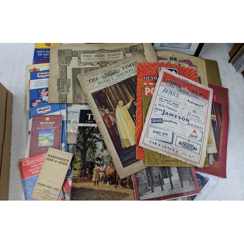 50 - Printed ephemera to include photographs of vehicles, commemorative book, Kensitas silk cards, Britis... 