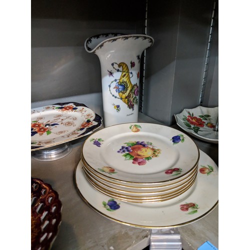 49 - A mixed lot to include a Real Ale jug, JWK plates, Bunnykins, Oriental style china and other items L... 