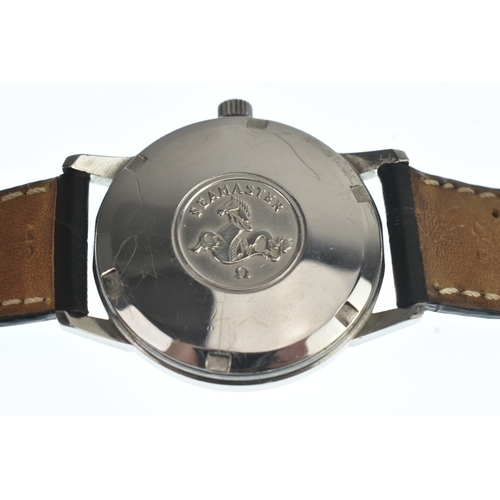 10 - An Omega Seamaster, automatic, gents, stainless steel wristwatch, circa 1968, the silvered dial havi... 