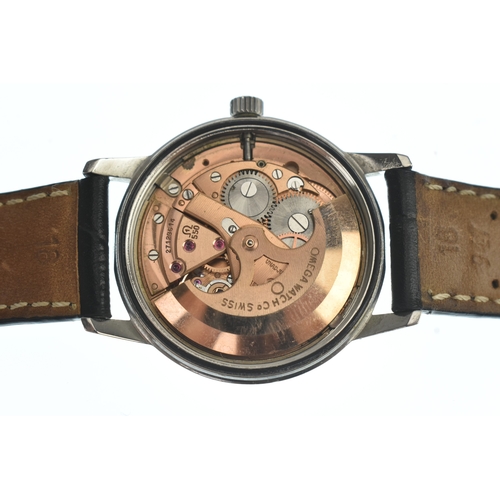 10 - An Omega Seamaster, automatic, gents, stainless steel wristwatch, circa 1968, the silvered dial havi... 