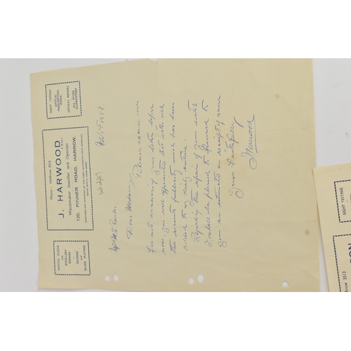 11 - A Harwood automatic, 9ct gold wristwatch, import marks for Glasgow 1928, the silvered dial with Arab... 