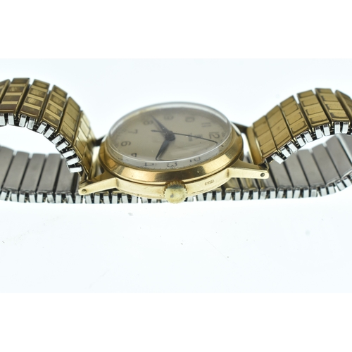 13 - A Tudor, gents mid-size, 9ct gold, manual wind wristwatch, hallmarked Birmingham 1952, the silvered ... 