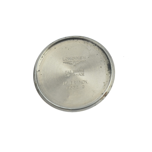 18 - A Longines Flagship, manual wind, gents, stainless steel wristwatch, the silvered dial having baton ... 
