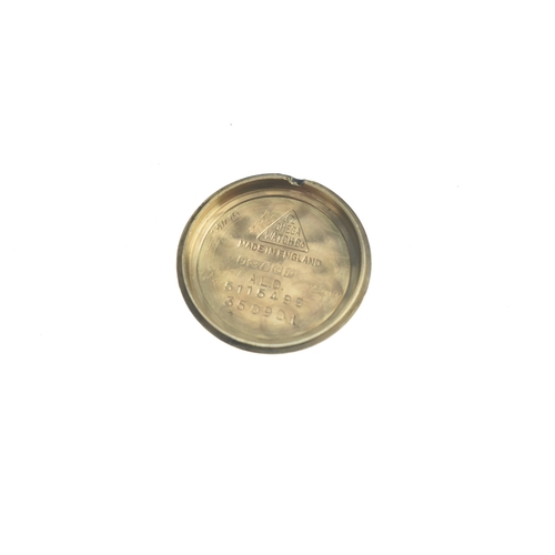 21 - An Omega 9ct gold, ladies, manual wind wristwatch, having a silvered dial with gilt baton markers, f... 