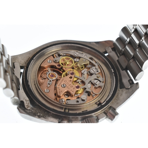 25 - An Omega Speedmaster Professional, Pre moon, gents, stainless steel, manual wind chronograph wristwa... 