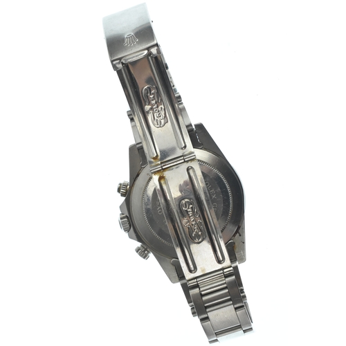 26 - A Tudor Chrono Time Big Block, stainless steel, gents, automatic chronograph wristwatch, the silvere... 