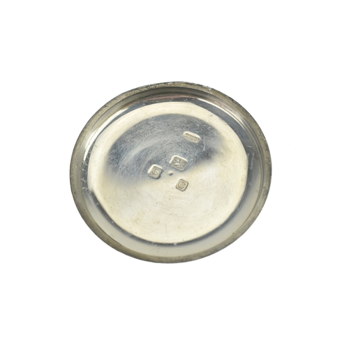 28 - A Dent 1930s silver centre seconds open face keyless would pocket watch and silver Albert chain, the... 