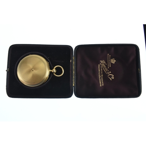 33 - A high quality Moulinie & Legrandroy, Genève, 18ct gold full hunter independant centre dead seconds ... 
