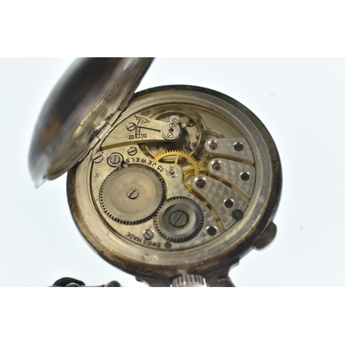 35 - An early 20th century novelty silver pocket watch in the form of a golf ball, the white enamel dial ... 