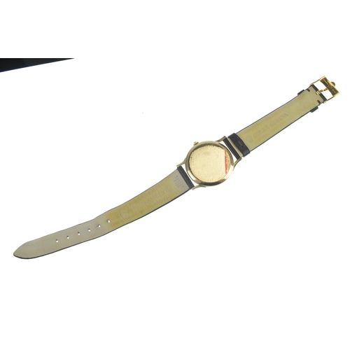 38 - A Rolex 9ct gold, gents, manual wind wristwatch, circa 1950s, the circular dial having baton and Ara... 