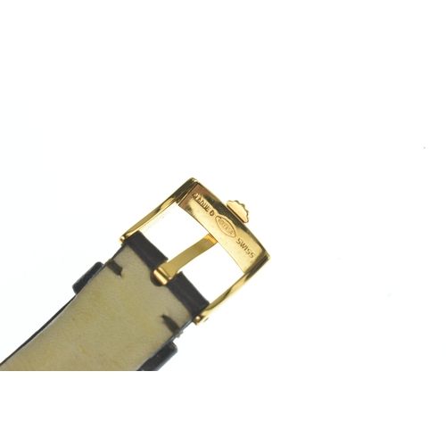 38 - A Rolex 9ct gold, gents, manual wind wristwatch, circa 1950s, the circular dial having baton and Ara... 