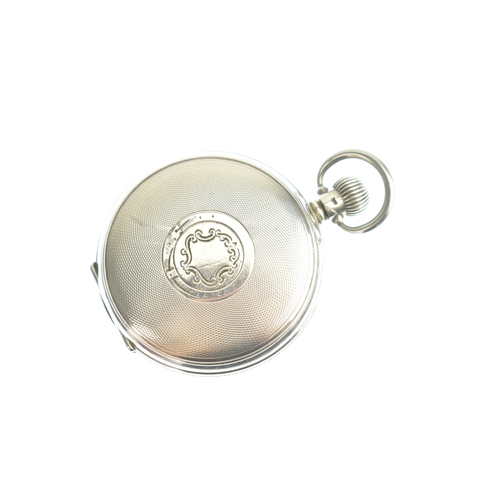 4 - Two late 19th/early 20th century silver open face pocket watches, a fob watch and an Albertina pocke... 