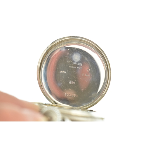 4 - Two late 19th/early 20th century silver open face pocket watches, a fob watch and an Albertina pocke... 