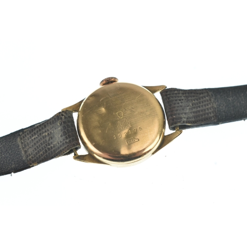 47 - A Titus 18ct gold ladies manual wind wristwatch, the dial having Arabic numerals and subsidiary seco... 
