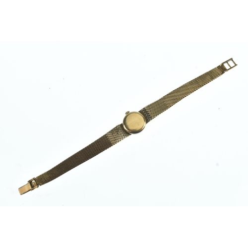 51 - A Rotary 9ct gold ladies manual wind wristwatch, having a circular dial with baton markers and Roman... 