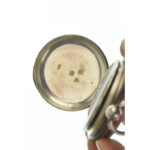 6 - A late Victorian Thomas Russell & Son silver open face chronograph stop/start pocket watch, the whit... 