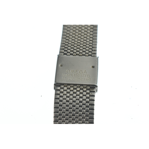 9 - An Omega Speedmaster Quartz stainless steel LCD gents watch, having a digital display, five push but... 