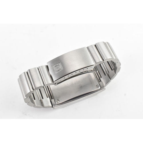 10A - A Omega Constellation Megaquartz f2.4 MHz, gents stainless steel wristwatch, circa 1970s, the textur... 