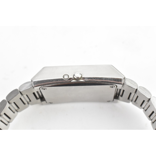 10A - A Omega Constellation Megaquartz f2.4 MHz, gents stainless steel wristwatch, circa 1970s, the textur... 