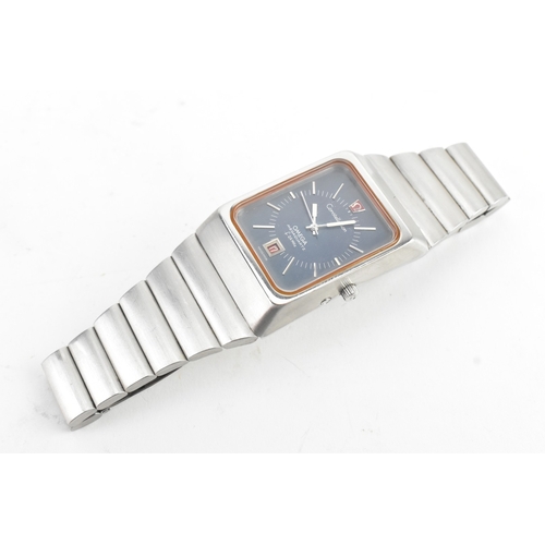 15A - A Omega Constellation Megaquartz f2.4 MHz, gents stainless steel wristwatch, circa 1970s, the blue d... 