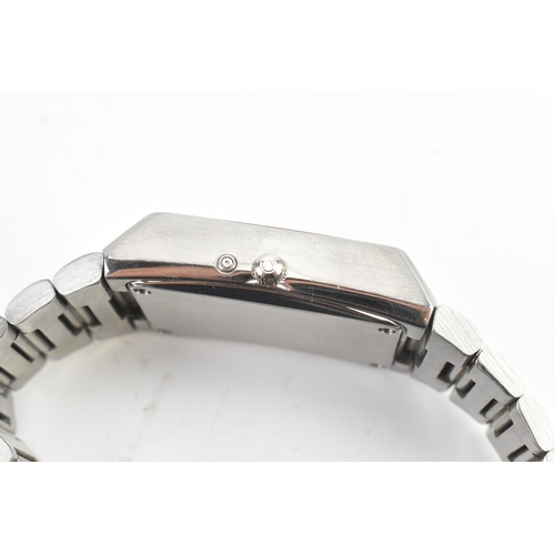 15A - A Omega Constellation Megaquartz f2.4 MHz, gents stainless steel wristwatch, circa 1970s, the blue d... 