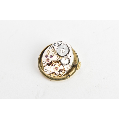 18 - A Rolex 9ct gold ladies manual wind wristwatch, the dial having Arabic numerals with gilt hands, Rol... 