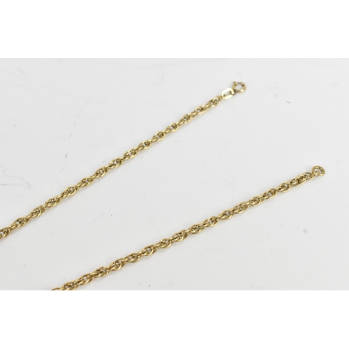 22 - A 9ct gold rope twist chain necklace, fitted with a bolt ring clasp, stamped 375, 41cm, 8.8 grams 
I... 