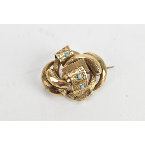 33 - Three 19th century/early 20th century brooches, to include a 9ct yellow gold opal and seed pearl bar... 
