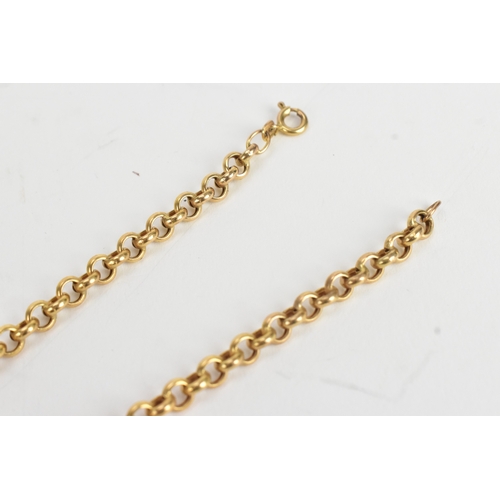 9 - An Italian 9ct gold cable link gold chain necklace, stamped 375, with bolt ring clasp, 41cm long, 6.... 