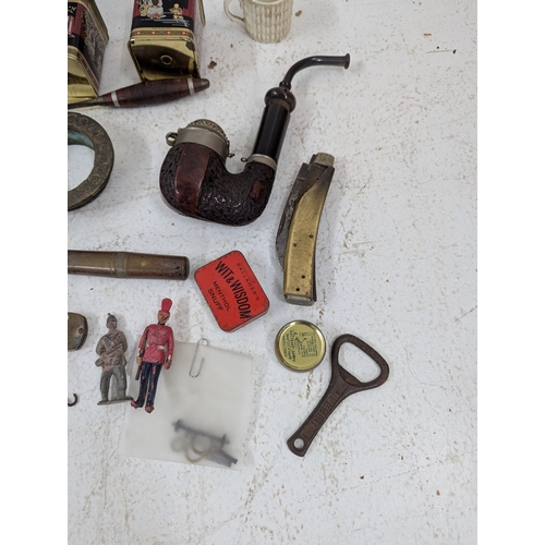 A mixed lot to include oriental style tins, a BBK Swiss-made hinged lid ...