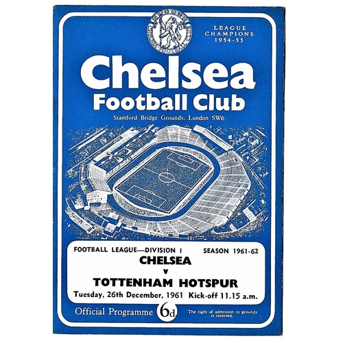 108 - Chelsea v Tottenham Hotspur 1961 December 23rd League vertical crease