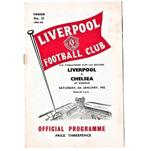 110 - Liverpool v Chelsea 1962 January 6th FA Challenge Cup 3rd Round