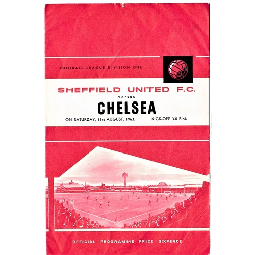 188 - Sheffield United v Chelsea 1963 August 31st League rusty staple