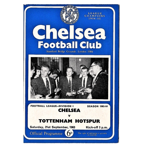 193 - Chelsea v Tottenham Hotspur 1963 September 21st League score in pen