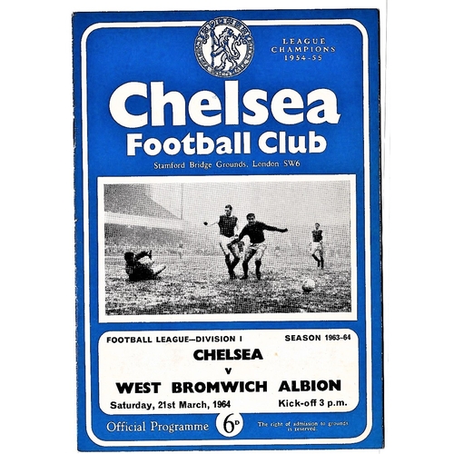 228 - Tottenham Hotspur v Chelsea 1964 March 16th London Challenge Cup Final vertical crease