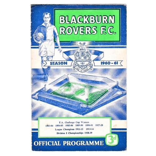 26 - Blackburn Rovers v Chelsea 1960 September 19th League (date has been amended in pen original print 1... 