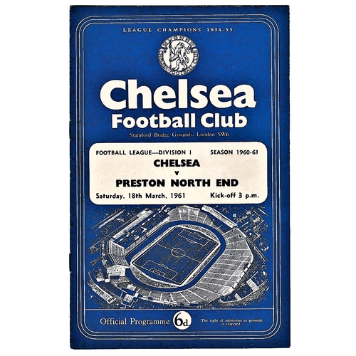 65 - Chelsea v Preston North End 1961 March 18th League