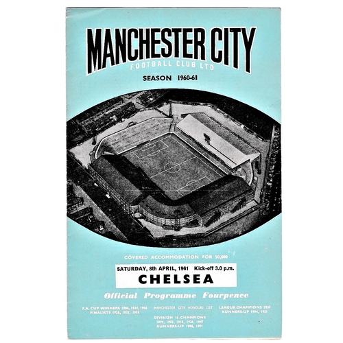 70 - Manchester City v Chelsea 1961 April 8th League light vertical creases