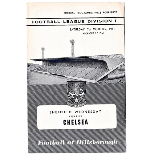 94 - Sheffield Wednesday v Chelsea 1961 October 7th League