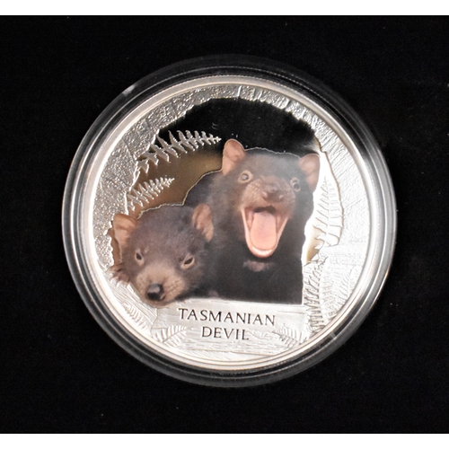 433 - Australia 2013 Tasmanian Devil 1oz Silver Proof, boxed with certificate